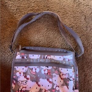 Hello Kitty Gray Crossbody Bag